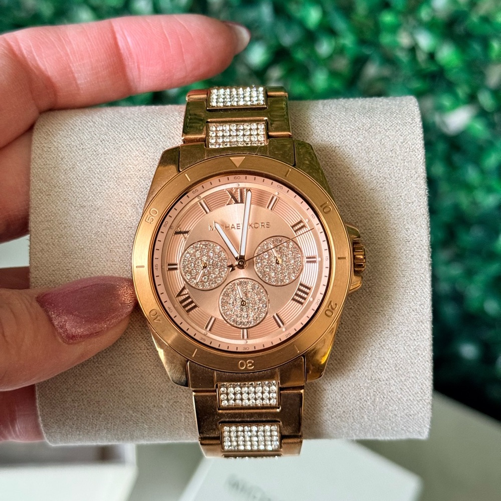 Michael Kors Rose Gold Watch - Crystal Accent - Picture 8 of 8